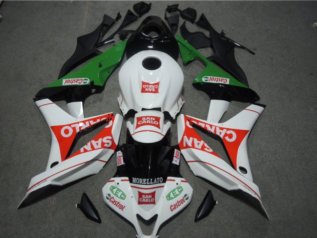 Blanco Rojo MORELLATO San Carlo Carenado CBR 600 RR 07-08 Blanco Rojo MORELLATO San Carlo Carenado CBR 600 RR 07-08