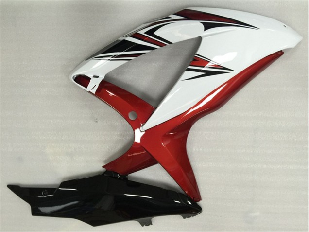 Blanco Rojo Negro Carenado GSXR 600 / 750 K8 08-10 Blanco Rojo Negro Carenado GSXR 600 / 750 K8 08-10