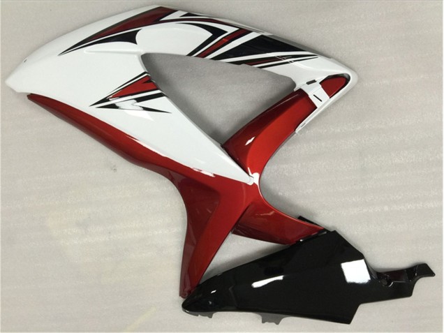 Blanco Rojo Negro Carenado GSXR 600 / 750 K8 08-10 Blanco Rojo Negro Carenado GSXR 600 / 750 K8 08-10