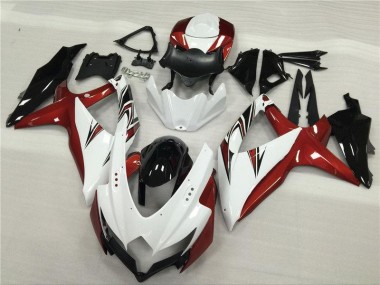Blanco Rojo Negro Carenado GSXR 600 / 750 K8 08-10