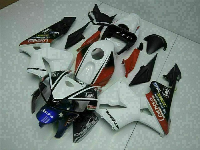 Blanco Rojo Negro Lee Carenado CBR 600 RR 05-06 Blanco Rojo Negro Lee Carenado CBR 600 RR 05-06