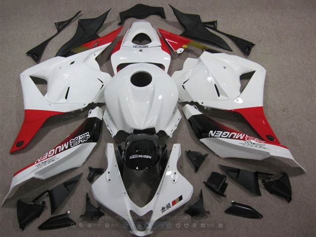 Blanco Rojo Negro Mugen Carenado CBR 600 RR 09-12 Blanco Rojo Negro Mugen Carenado CBR 600 RR 09-12