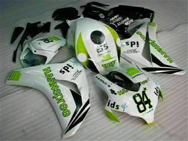 Blanco Verde Hannspree 84 Carenado CBR 1000 RR 08-11 Blanco Verde Hannspree 84 Carenado CBR 1000 RR 08-11