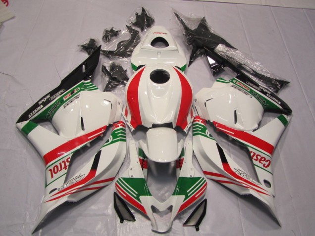 Blanco Verde Rojo Carenado CBR 600 RR 09-12