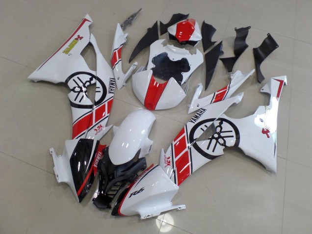Blanco con Big Yamaha Logo Carenado R6 08-16 Blanco con Big Yamaha Logo Carenado R6 08-16