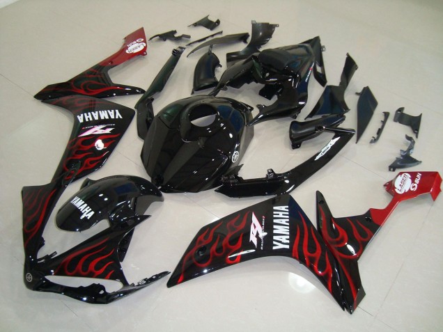 Brillante Negro Llama Carenado R1 07-08