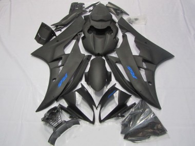 Calcomanía negra y azul Carenado R6 06-07