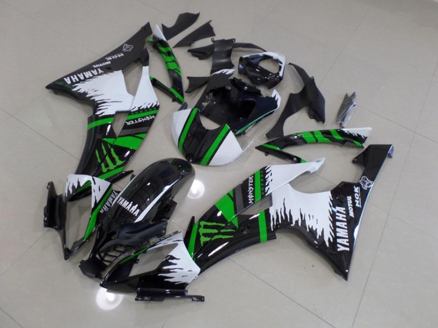 Especial Blanco Verde Monster Carenado R6 08-16 Especial Blanco Verde Monster Carenado R6 08-16