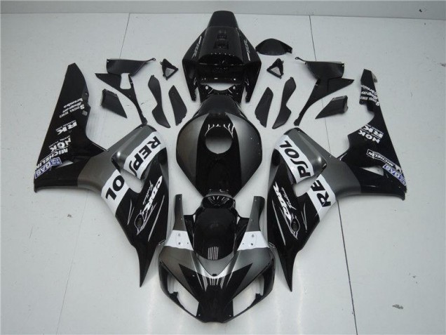 Gris Negro Repsol ABS Plásticos CBR 1000 RR 04-05 Gris Negro Repsol ABS Plásticos CBR 1000 RR 04-05