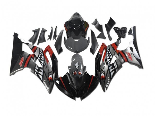 Gris Rojo Tiburón Carenado R6 08-16 Gris Rojo Tiburón Carenado R6 08-16