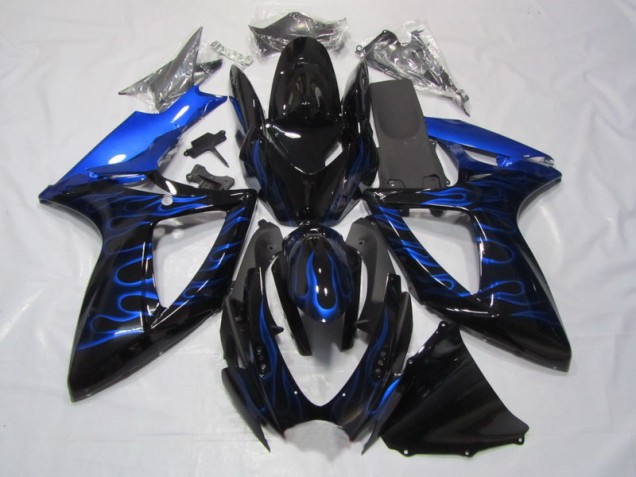 Llama azul negra Carenado GSXR 750 K6 06-07 Llama azul negra Carenado GSXR 750 K6 06-07