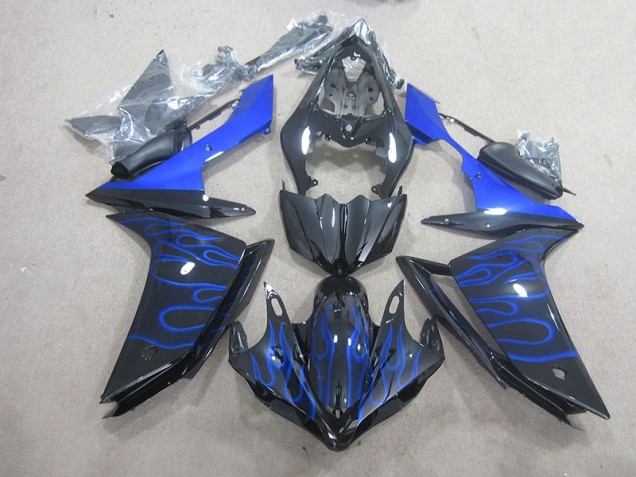 Llama azul negra Carenado R1 07-08 Llama azul negra Carenado R1 07-08