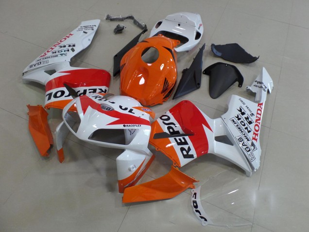 Naranja Blanco Repsol Carenado CBR 600 RR 05-06 Naranja Blanco Repsol Carenado CBR 600 RR 05-06
