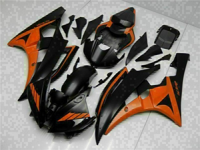 Naranja Negro ABS Kits Carenado R6 06-07 Naranja Negro ABS Kits Carenado R6 06-07