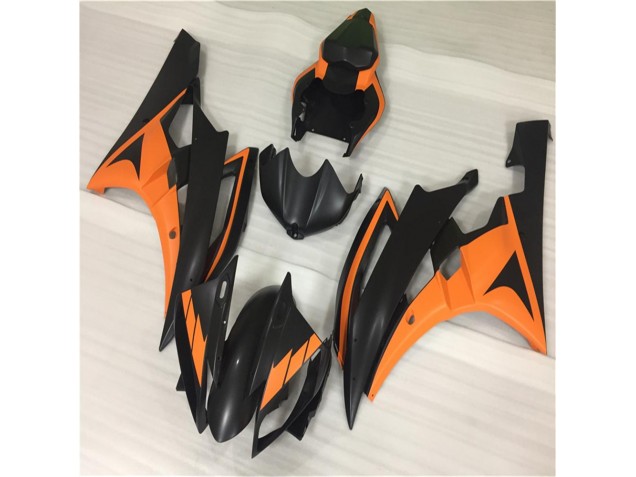 Naranja Negro ABS Plástica R6 06-07 Naranja Negro ABS Plástica R6 06-07