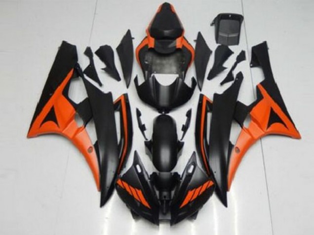 Naranja Negro ABS Plástica R6 06-07 Naranja Negro ABS Plástica R6 06-07