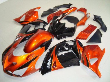 Naranja Negro Carenado ZX14R ZZR 1400 06-11
