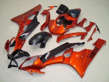 Naranja Negro Mate Kit Carenado R6 06-07
