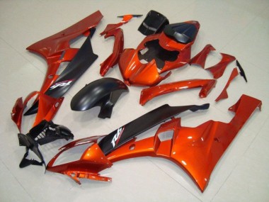 Naranja Negro Mate Kits Completo Carenado ABS R6 06-07