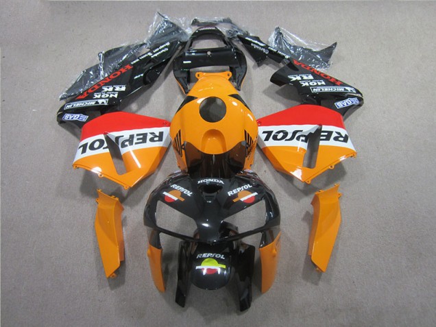 Naranja Negro Repsol Kits Completo Carenado ABS CBR 600 RR 05-06 Naranja Negro Repsol Kits Completo Carenado ABS CBR 600 RR 05-06