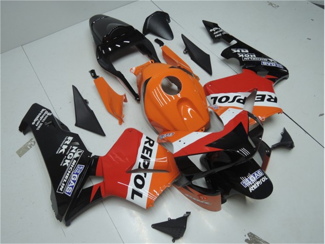 Naranja Rojo Negro Repsol Carenado CBR 600 RR 03-04 Naranja Rojo Negro Repsol Carenado CBR 600 RR 03-04