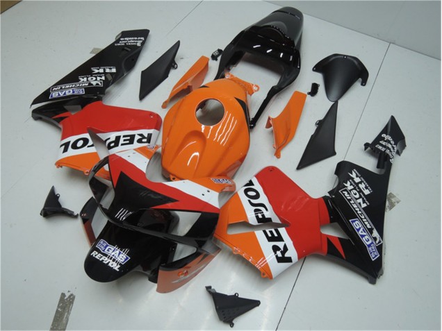 Naranja Rojo Negro Repsol Carenado CBR 600 RR 03-04 Naranja Rojo Negro Repsol Carenado CBR 600 RR 03-04