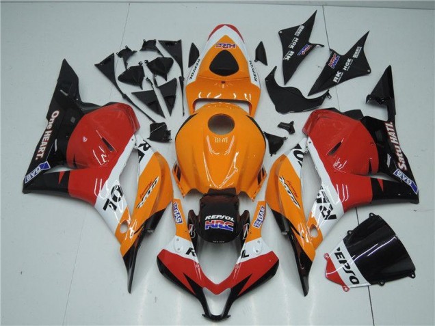 Naranja Rojo Negro Repsol Carenado CBR 600 RR 09-12 Naranja Rojo Negro Repsol Carenado CBR 600 RR 09-12