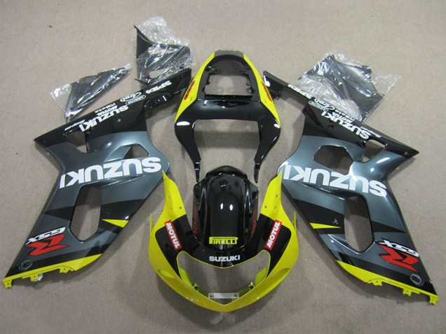 Negro Amarillo Motul Carenado GSXR 600 K1 K2 K3 01-03 Negro Amarillo Motul Carenado GSXR 600 K1 K2 K3 01-03