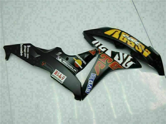 Negro Amarillo Repsol 46 Carenado CBR 600 RR 07-08 Negro Amarillo Repsol 46 Carenado CBR 600 RR 07-08