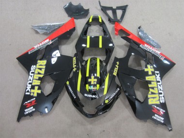 Negro Amarillo Rizla ABS Plástica GSXR 600 K4 04-05