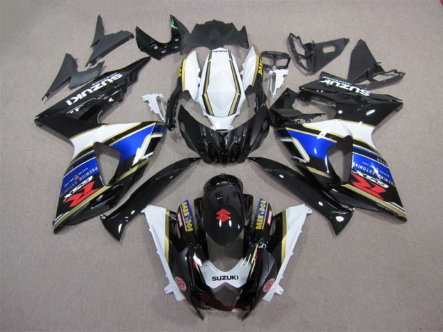 Negro Azul Blanco Oscuro Dog Carenado GSXR 1000 K9 09-16