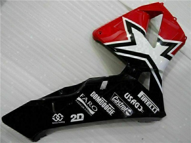 Negro Blanco 11 Carenado CBR 600 RR 03-04 Negro Blanco 11 Carenado CBR 600 RR 03-04