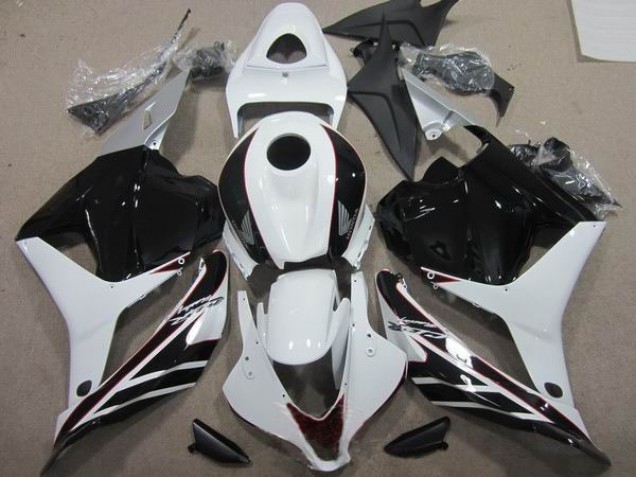 Negro Blanco ABS Plásticos CBR 600 RR 09-12 Negro Blanco ABS Plásticos CBR 600 RR 09-12