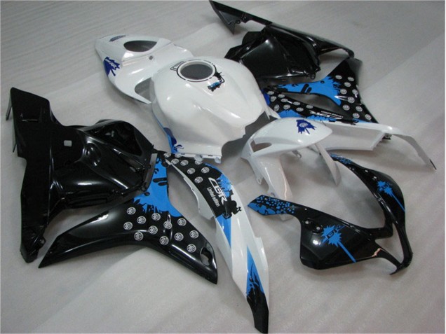 Negro Blanco Azul Carenado CBR 600 RR 09-12 Negro Blanco Azul Carenado CBR 600 RR 09-12