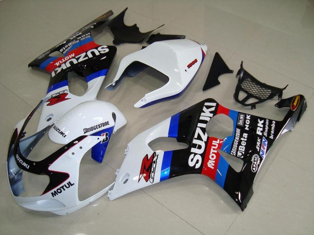 Negro Blanco Azul Carenado GSXR 1000 K1 00-02 Negro Blanco Azul Carenado GSXR 1000 K1 00-02