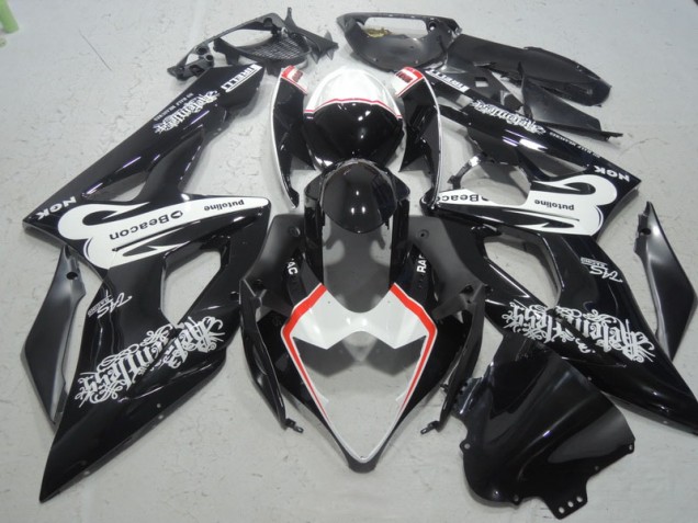 Negro Blanco Beacon Carenado GSXR 1000 K5 05-06 Negro Blanco Beacon Carenado GSXR 1000 K5 05-06