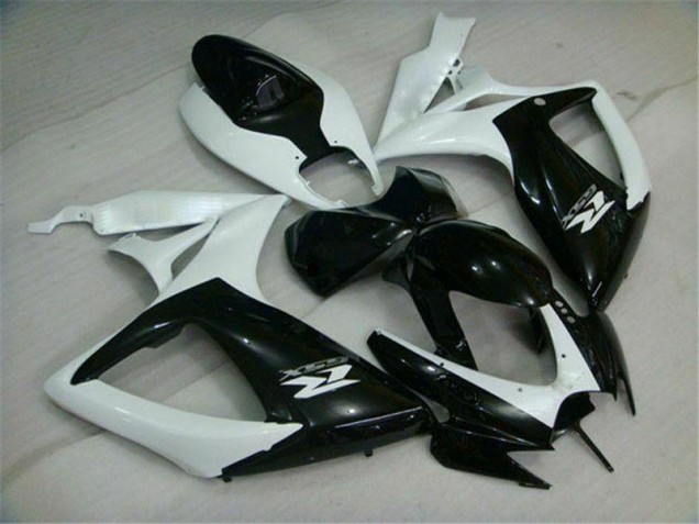 Negro Blanco Carenado GSXR 600 / 750 K6 06-07