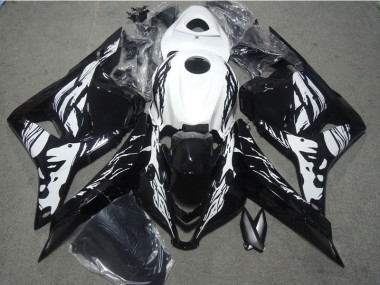 Negro Blanco Carenado & Plástico CBR 600 RR 09-12