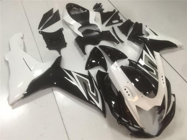 Negro Blanco Carenado & Plástico GSXR 600 / 750 K11 11-21 Negro Blanco Carenado & Plástico GSXR 600 / 750 K11 11-21