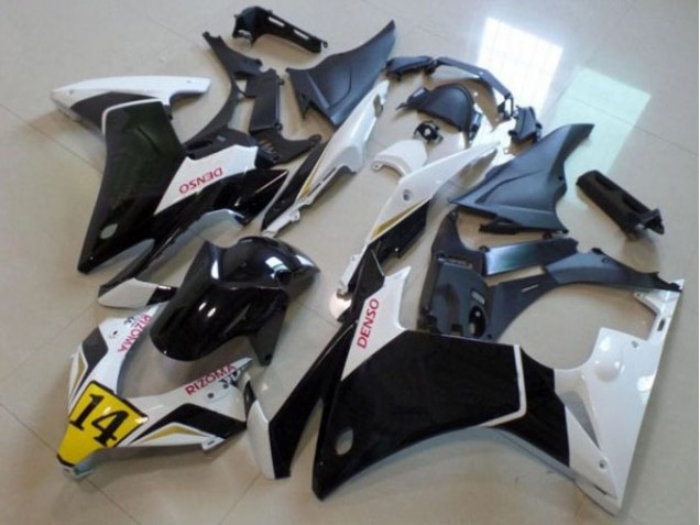 Negro Blanco Denso Rizoma 14 Carenado CBR 500 RR 13-15