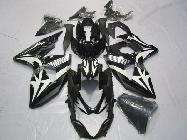 Negro Blanco Kit Carenado ABS Completo GSXR 1000 K9 09-16 Negro Blanco Kit Carenado ABS Completo GSXR 1000 K9 09-16