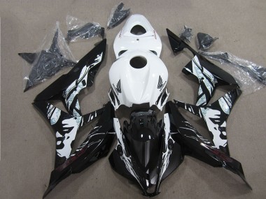 Negro Blanco Kit Completo Carenado CBR 600 RR 07-08