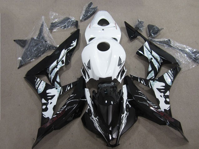 Negro Blanco Kit Completo Carenado CBR 600 RR 07-08 Negro Blanco Kit Completo Carenado CBR 600 RR 07-08