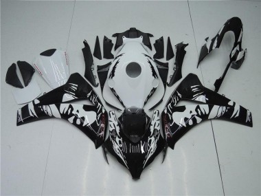 Negro Blanco Kits Completo Carenado ABS CBR 1000 RR 08-11