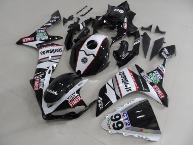 Negro Blanco Pegatinas Packs Carenado R1 07-08