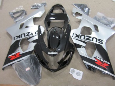 Negro Blanco Plástico GSXR 750 K4 04-05