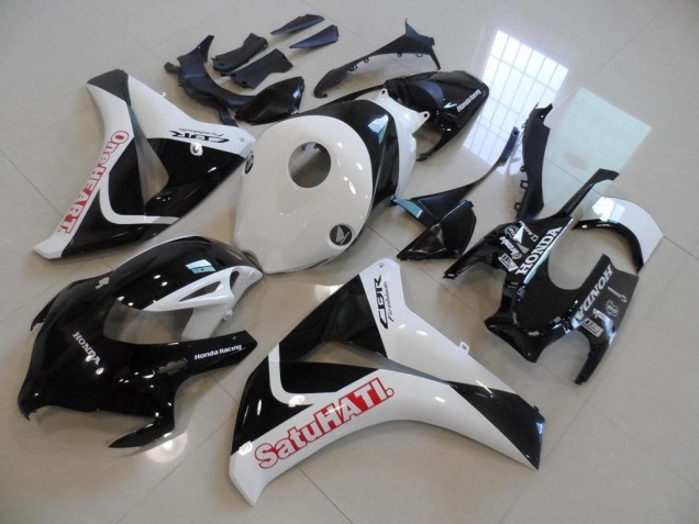 Negro Blanco Satuhati Carenado CBR 1000 RR 08-11 Negro Blanco Satuhati Carenado CBR 1000 RR 08-11