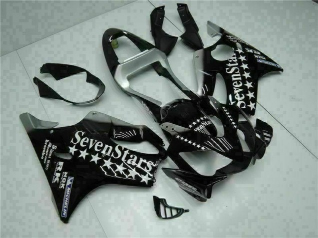 Negro Blanco SevenStarss Carenado CBR 600 F4i 01-03 Negro Blanco SevenStarss Carenado CBR 600 F4i 01-03