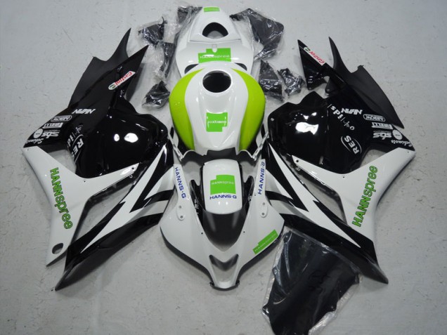 Negro Blanco Verde Hannspree ABS Kits Carenado CBR 600 RR 09-12 Negro Blanco Verde Hannspree ABS Kits Carenado CBR 600 RR 09-12