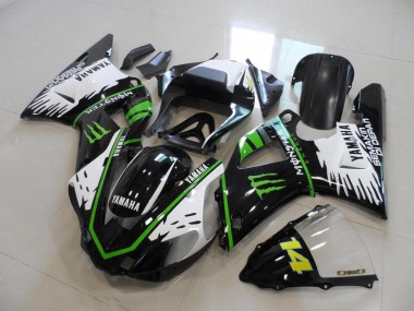 Negro Blanco Verde Monster Carenados R1 00-01